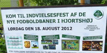 Indvielse af nye fodboldbaner i Hjortshøj
